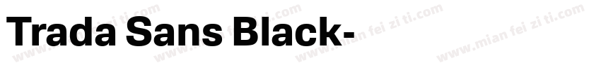 Trada Sans Black字体转换